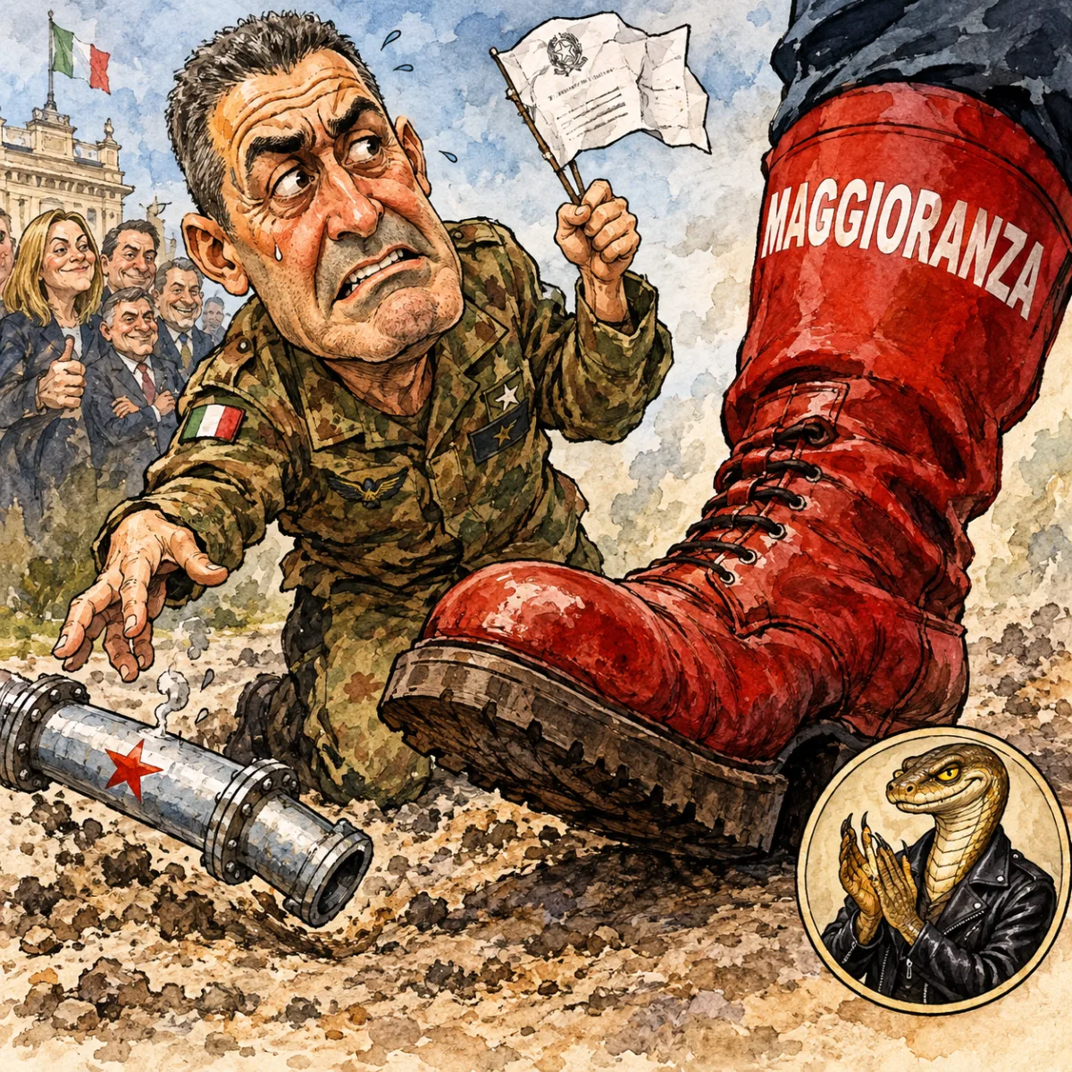 Il generale Vannacci e la ritirata strategica sul gas