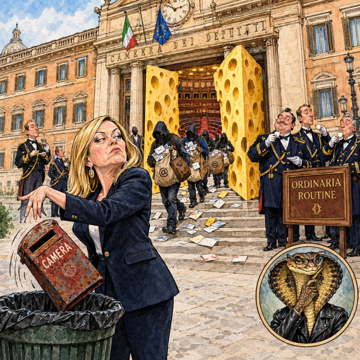 A Montecitorio i furti in casa li chiamano ordinaria routine