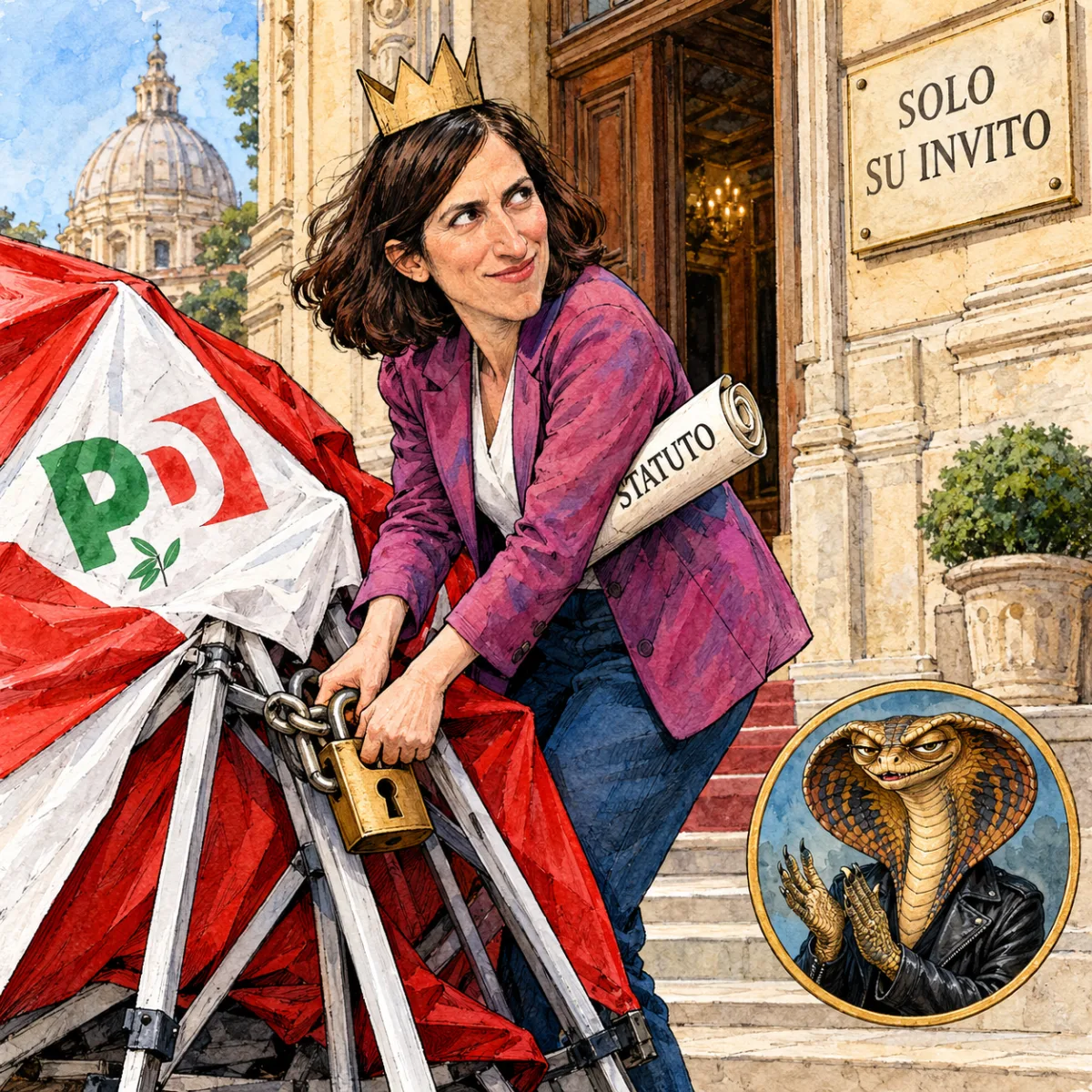 Elly Schlein salta i gazebo e si autoincorona al Nazareno