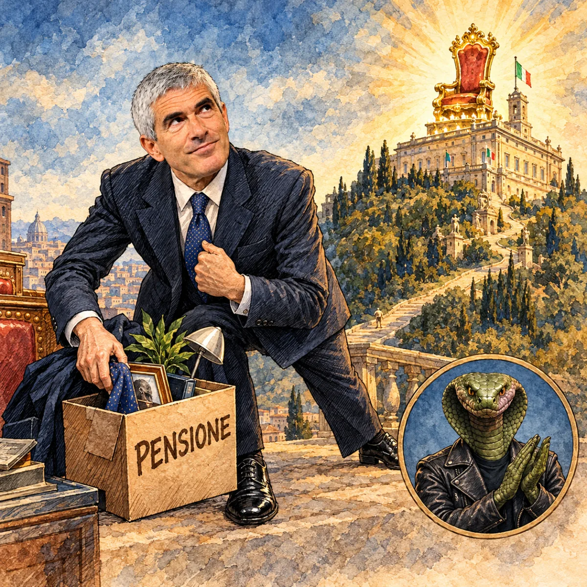 Il finto pensionamento per puntare dritto al Quirinale