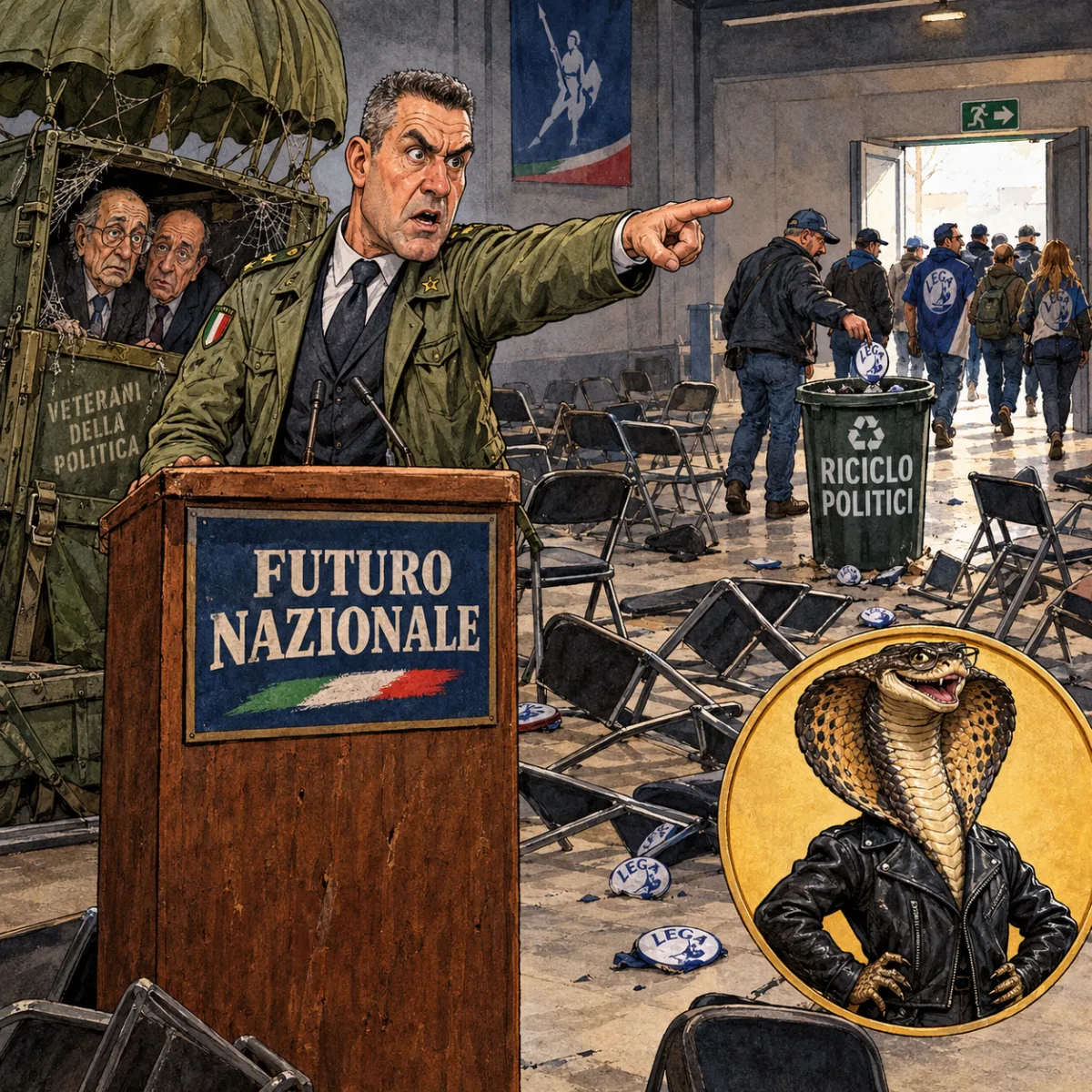 Il generale Vannacci perde le truppe prima ancora di partire