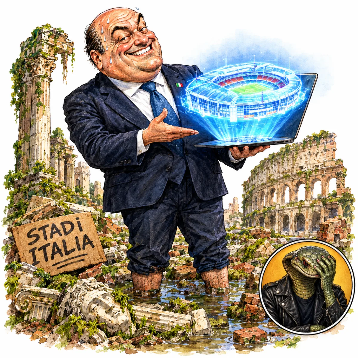 La FIGC vuole giocare gli Europei su Photoshop