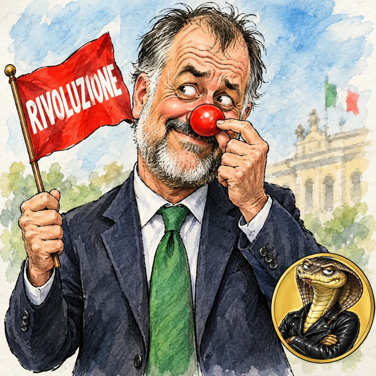 La rivoluzione di Garavaglia col naso da pagliaccio