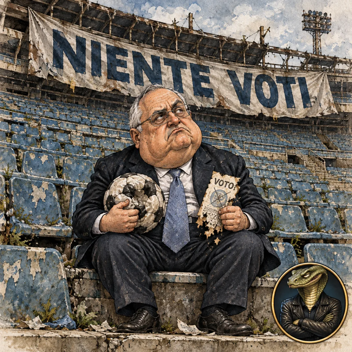 Lotito, l'Impero è finito e lo stadio è vuoto