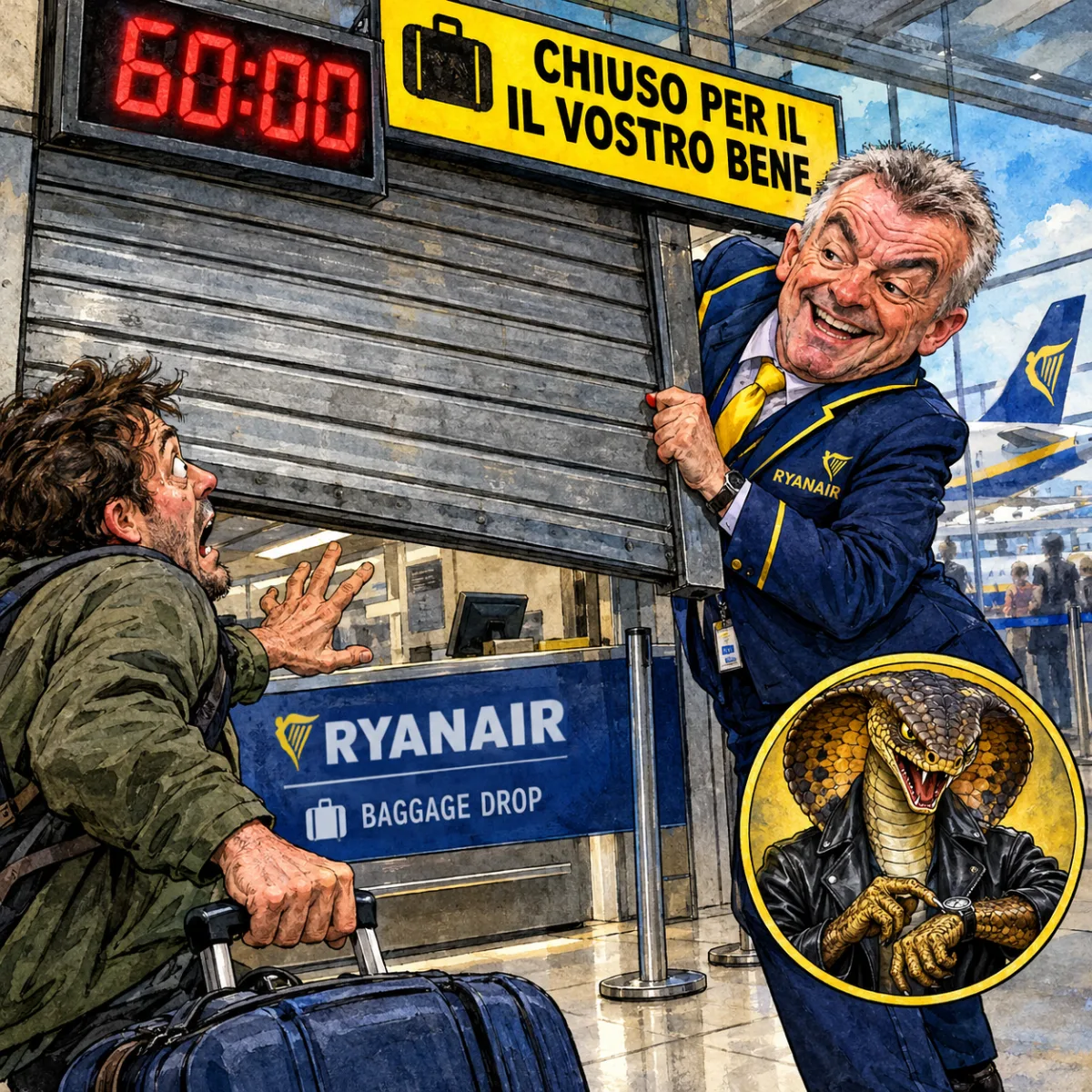 Ryanair vi lascia a terra per il vostro bene