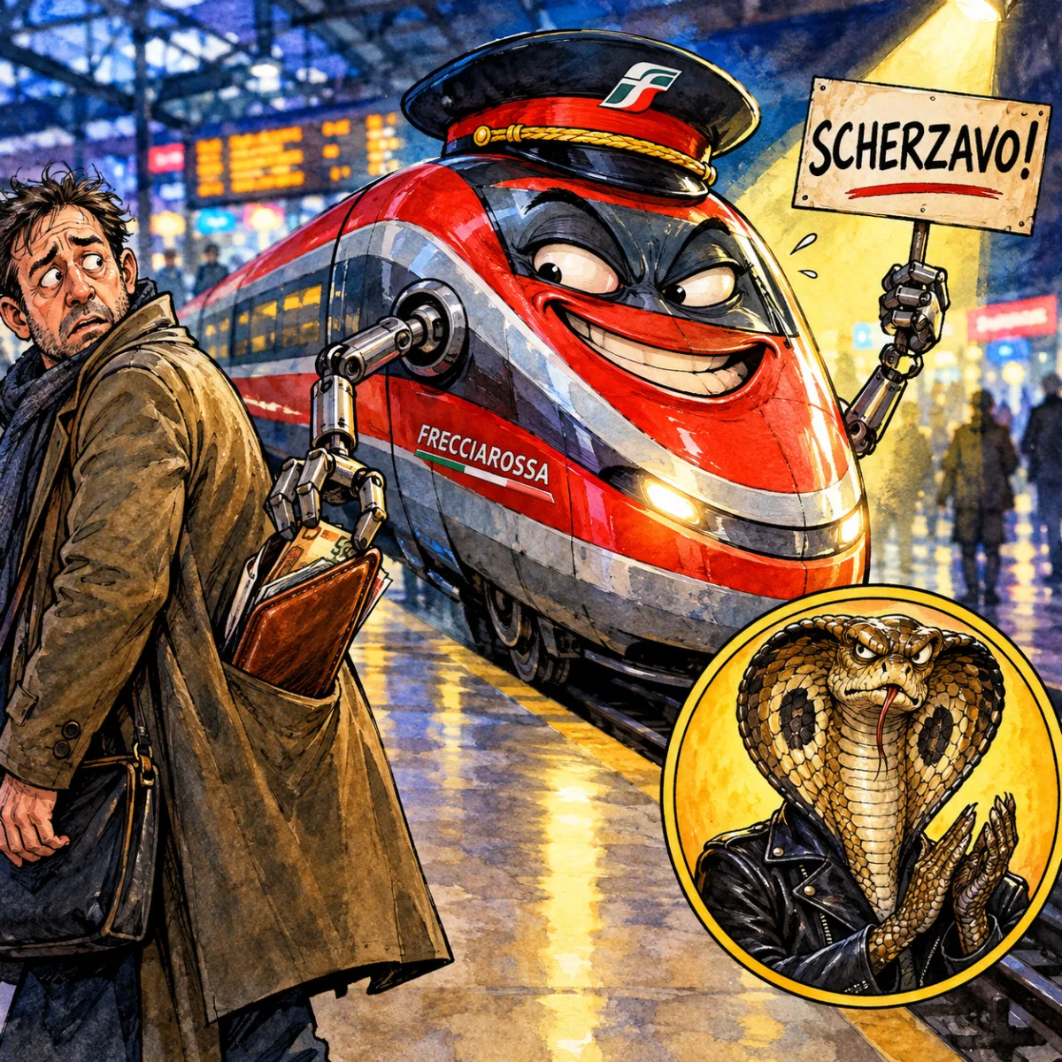 Trenitalia ti frega il portafoglio e poi dice che scherzava